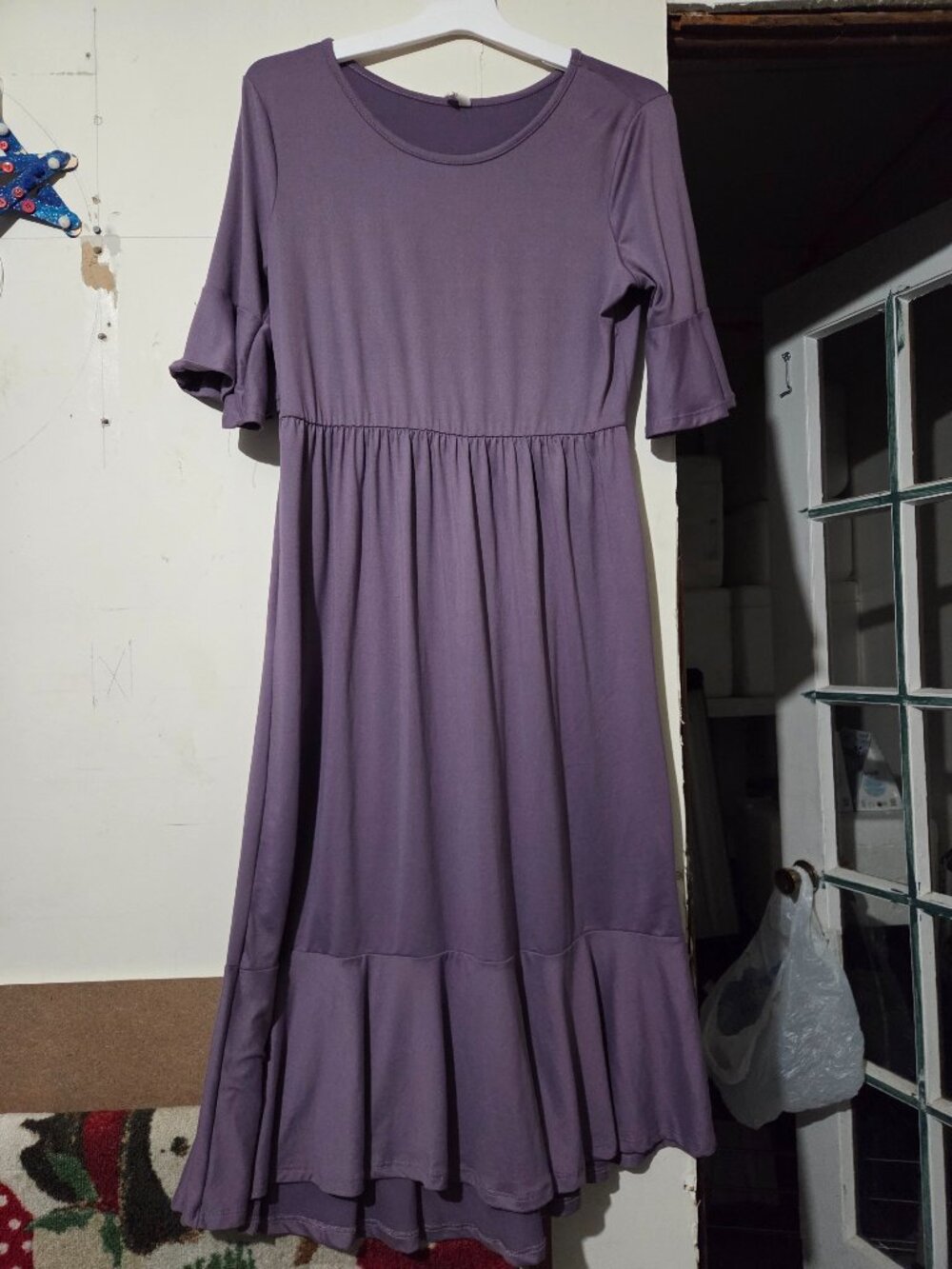 Pinkblush maternity purple dress